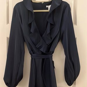 Long Sleeve Flounce Dress